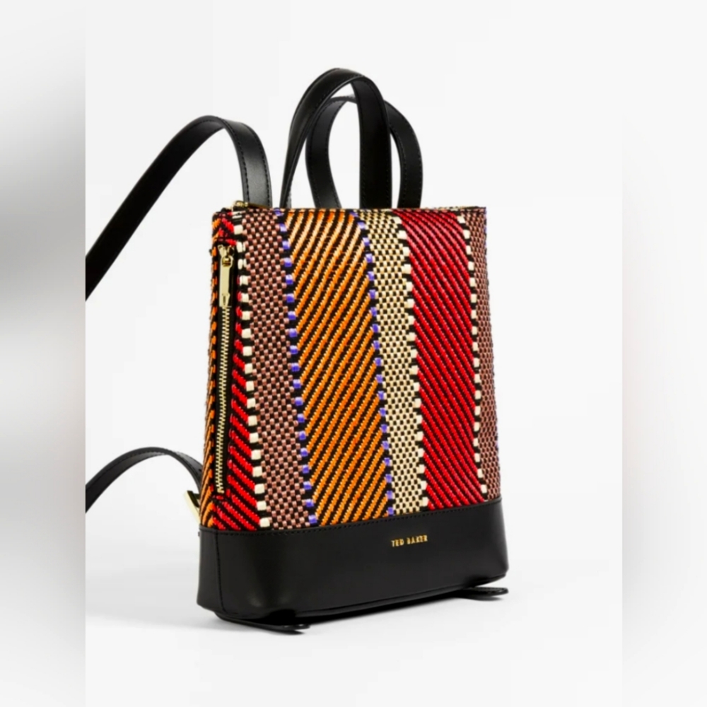 Ted Baker Tallis Woven Zip Backpack NWT